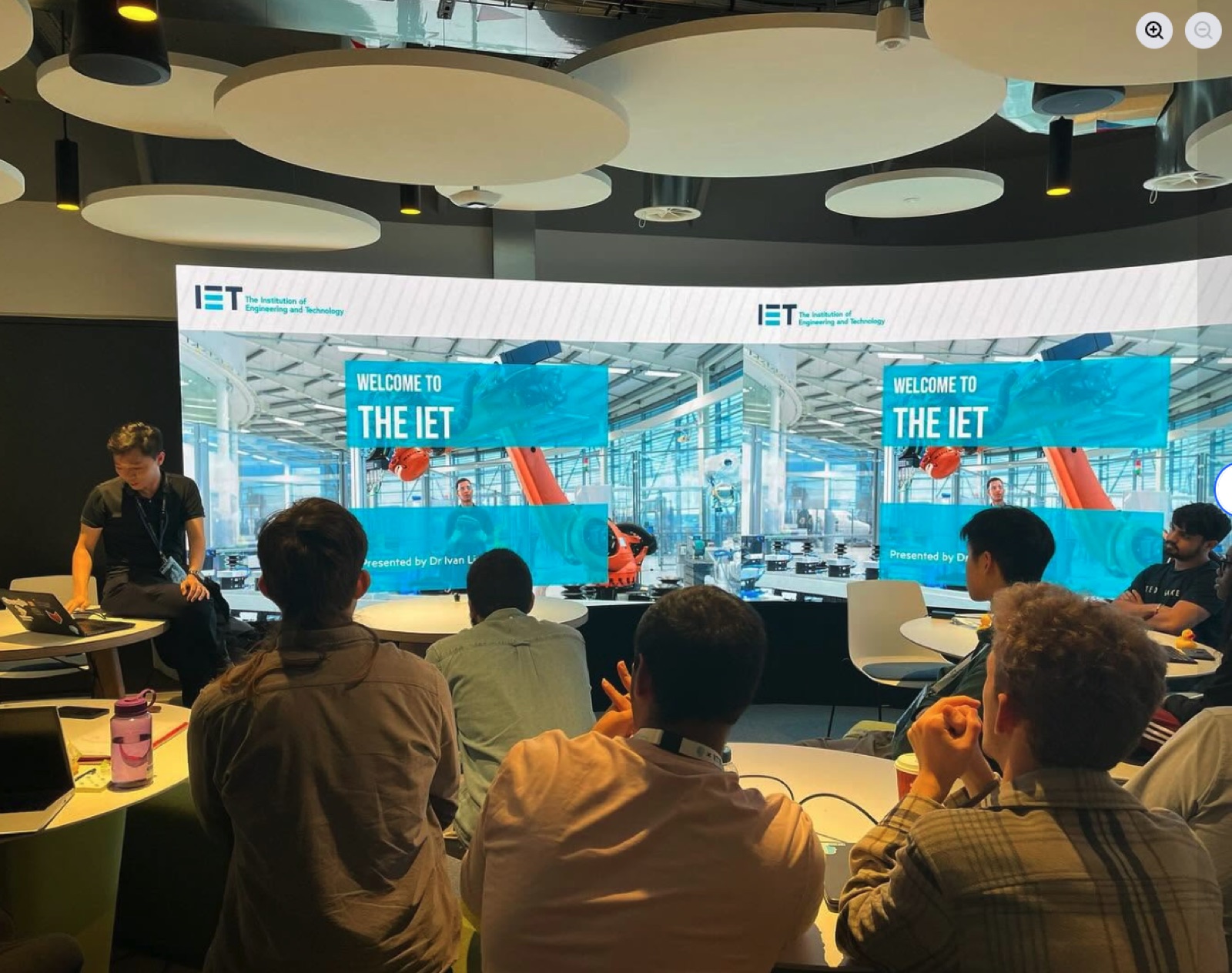 Industry speaker presenting
